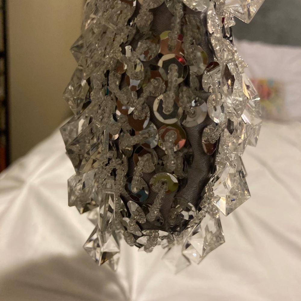 Silver Sequin Handbag - Picture 4 of 5